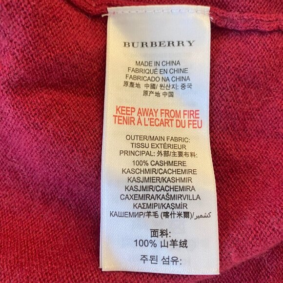 Burberry 100%cashmere cardigan 7years old pink - Picture 4 of 7